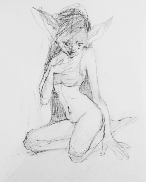 I used to love to draw pretty elves and mischievous troll girls. And I’ve decided to try and d