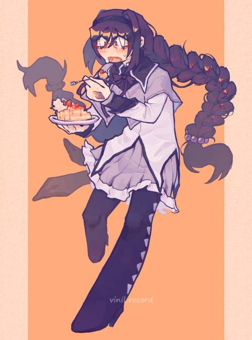 Homura!! I Wanted To Draw Her With Madoka Together, But I Didn't Like How Homura Seemed There, So Here