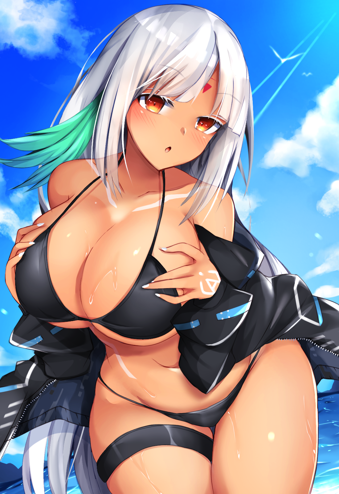 Anime Big Boobs Bikini