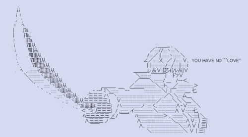 Some more ASCII art of umineko that I found while browsing a few Japanese sites.