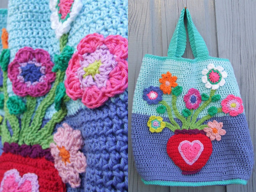 craftsandhobbies:  (via Hooks and more: Crocheted Bag)