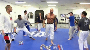 Porn photo Batista being whipped during his Jiu-Jitsu