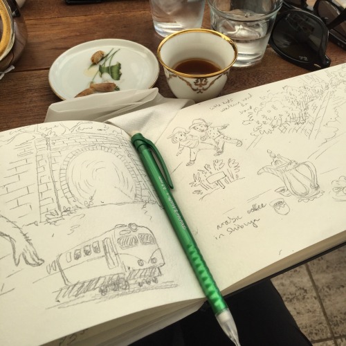 tulanoodle: Some sketching while traveling in Japan, will do a full update when I get back! Hey gu