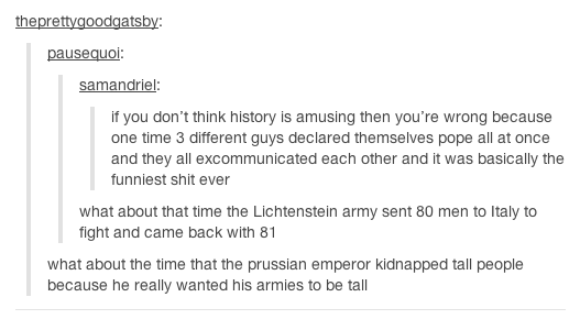  History according to Tumblr. 