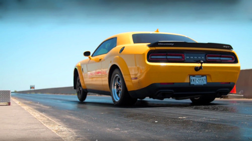 musclecardefinition:1000 Horsepower Hennessey Demon – The Fastest ¼ Mile Demon Ever! Watch now!https