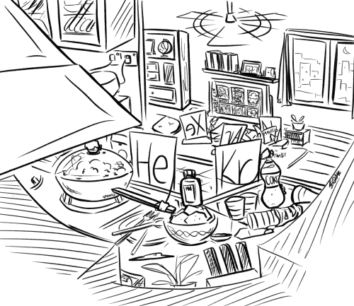 This Was Supposed To Be A Comic But I Deviated And Now It's A Background Study!