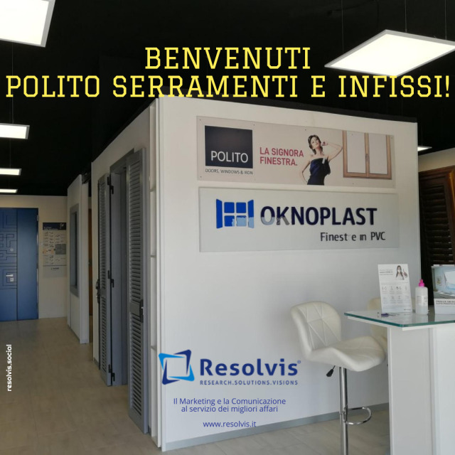 Benvenuti Polito Serramenti e Infissi!Oggi diamo il benvenuto a Polito Serramenti e Infissi,&#8230;, Resolvis | Marketing | Comunicazione | Matera | Business | Produzione Web | Produzione siti internet | Startup | Innovazione | Ricerca | E-commerce