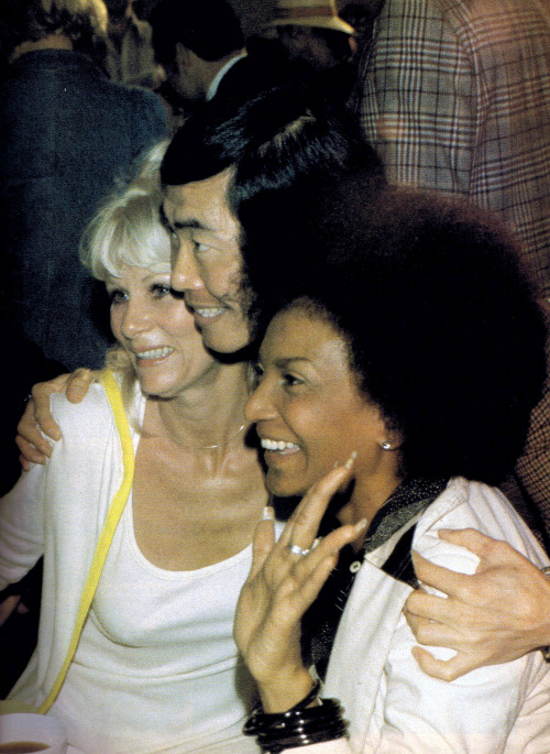 gameraboy:Grace Lee Whitney, George Takei and Nichelle Nichols