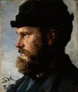 P.S. Krøyer:  Michael Ancher (1886)