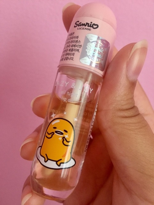 skincarejesus: Holika Holika Gudetama LAZY & JOY All Night Lip Oil