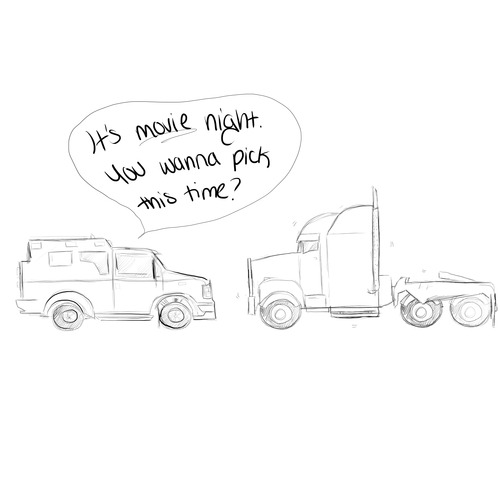 failsnail:  little-miss-masquerade:  little-miss-masquerade:  medicwildriderprime:  iopele:  deadendclinic:  autobotprime:  biozonic:  autobotprime:  robotsandramblings:  the idea that Optimus just sits in truck mode when he’s really pissed and/or giving