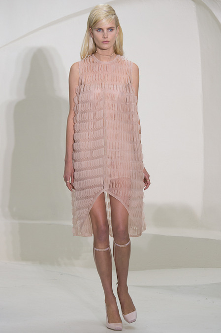 To Undress, To gain Nudity - Christian Dior Couture (Raf Simons), Spring 2014. - Constantin Brancusi