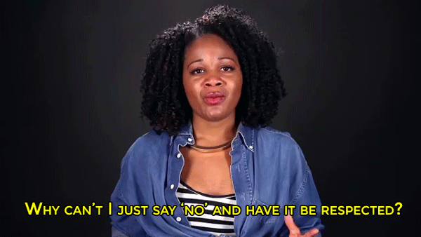 sizvideos:  Woman asks why she can’t say ‘no’ and have it be respected - Full