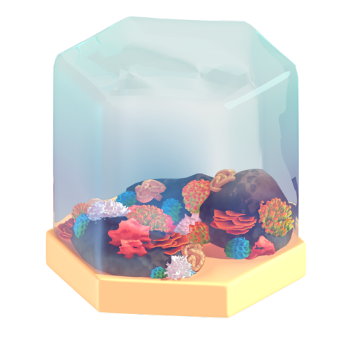 A cozy coral reef for day 27. Only 4 days left!