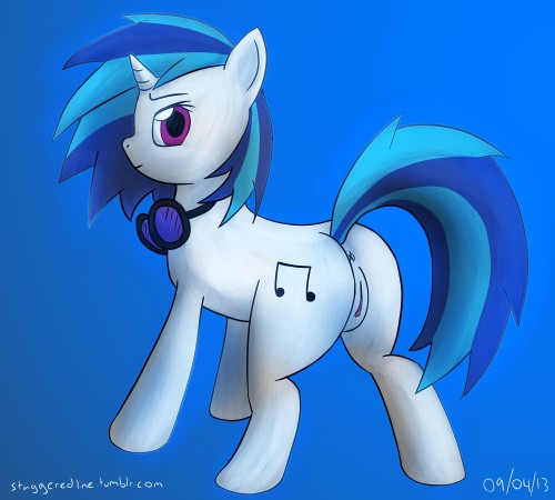 Vinyl Scratch. Experimented with lighting, shading, etc. Tumblr Porn