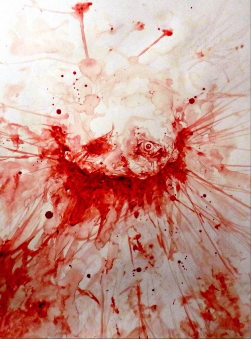 Porn photo pure-af:Blood Paintings by Maxime Taccardi