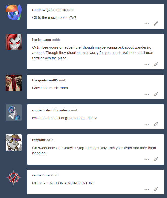 ask-canterlot-musicians:A distant calling. &hellip;.oh dear.