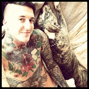 bandmembers-gonewild:  Austin Carlile - Of Mice &amp; Men ~Shirtless band blog 