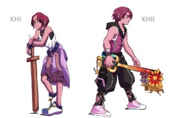 tntdynamo:  genderbend/ cisswap kairi doodle