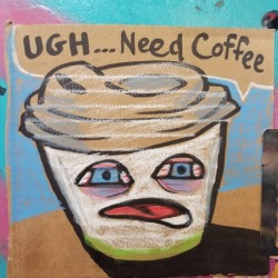 Been doing some cardboard drawings&hellip;  cup is a self-portrait of me in the morning before i drink an 8 cup French press or 10 shots of espresso&hellip;  Today is the Black Market! Get a caricature, buy some art, make some friends!    Walkable from