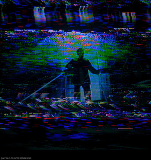 Analog VHS/CRT glitch art by Rob Sheridan. Outtake from artwork created for How To Destroy Angels’ A