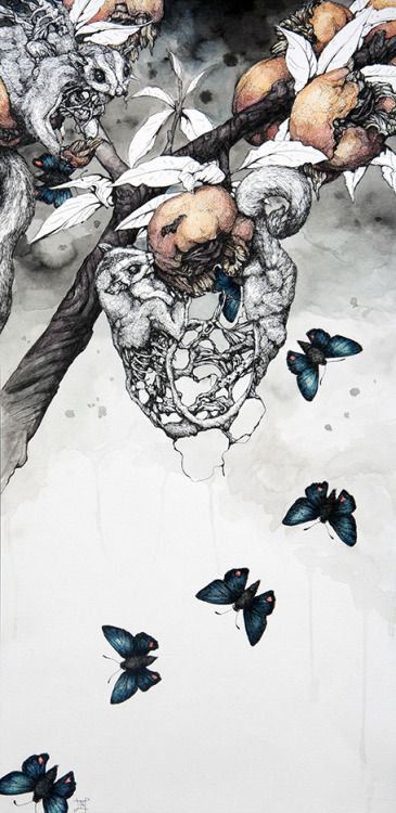 actegratuit:    Lauren Marx is currently exhibiting at Roq la Rue together with Travis Louie.    Puf!! Arte!!