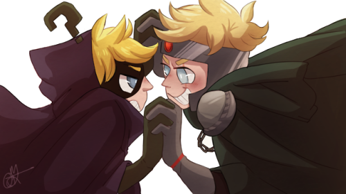 queenkart:Lovers quarrel somewhat early valentine day drawing? There needs to be more Prof chaos and
