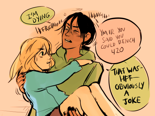 bevsi: me and dan talk about how ymir is a loser A LOT