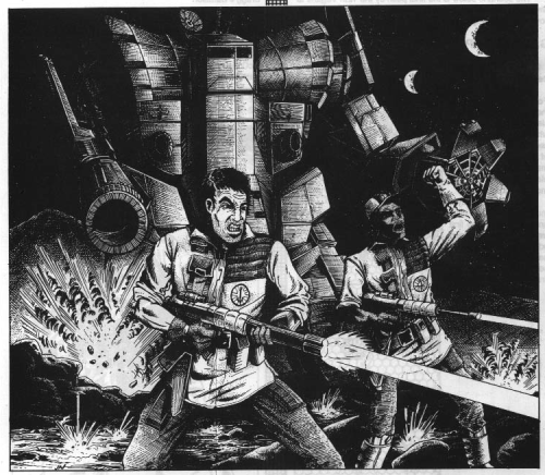 The Galtor Campaign, published in 1987, Cover artwork David R. Deitrick Interior artwork Dana Knutso