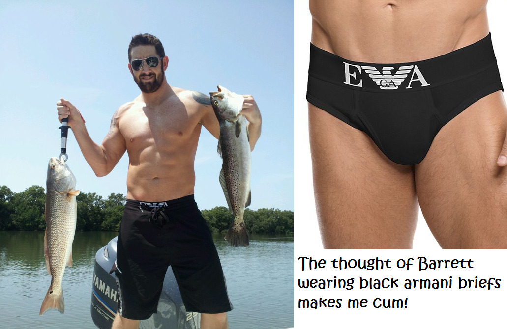 wwewrestlingsexconfessions:  The thought of Barrett wearing black armani briefs makes