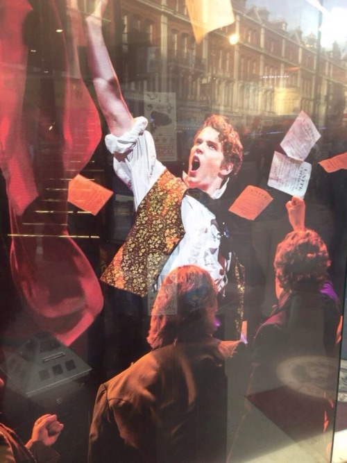 lesmiserableslondon: The pictures of the new cast went up outside the theatre today!! Thanks to Beth