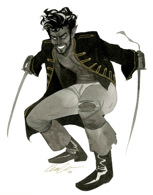 kevinwada:NightcrawlerHeroescon 2014 sketchDapper, dashing, dandy pirate.  The swashbuckler version 