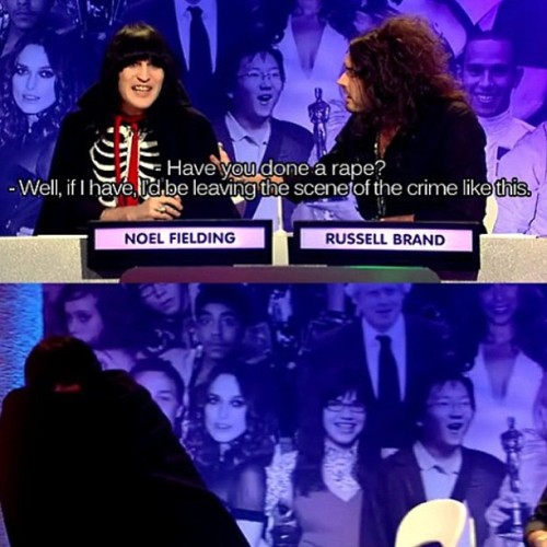 ‘What if, horror of horrors, he ain’t even done a rape?’ I love that episode #bigfatquizoftheyear #thegothdetectives #noelfielding #russellbrand #adorable