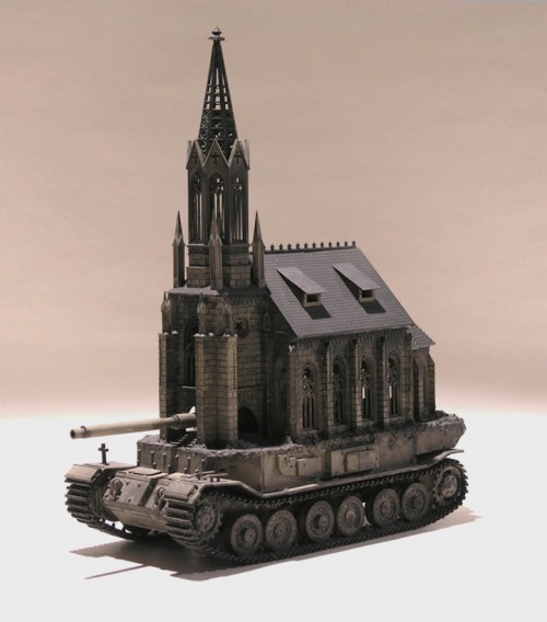 ianbrooks: ChurchTanks by Kris Kuksi People like to talk about how important the separation of churc