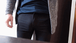 peterbaugh51:  What a beautiful bulge and thick meaty cock treat to behold,Now time to get down on it!