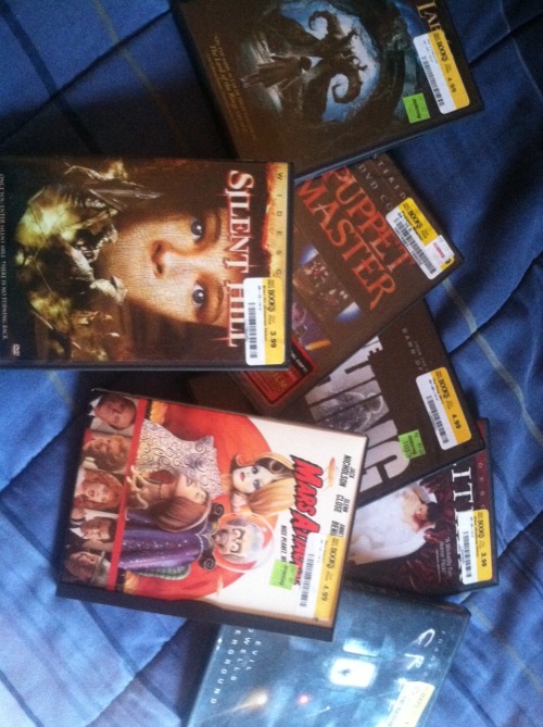 areyou-stillawake:  Bought some horror movies. About to have an awesome movie marathon weekend.