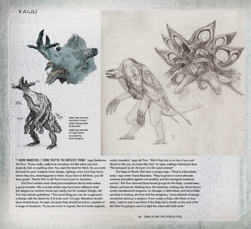 laminatedduck:  charactermodel:  Kaiju and Concepts [ Pacific Rim ] via IO9  Woahohhh look at dem Kaiju. 