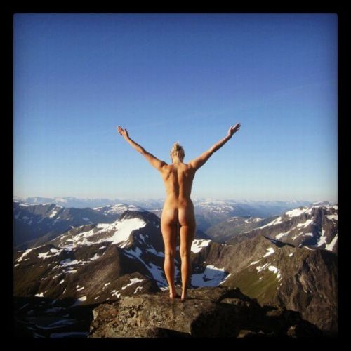 Hike to mountain summits, get naked, take a picture and share with the world is the new trend for yo