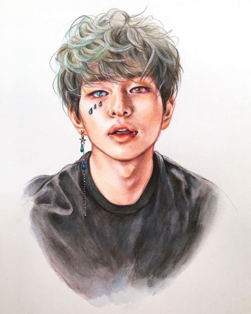 onew✯·˖ . #shineefanart #onew  #watercolorpencil #colorpencil  . (雑) www.instagram.co