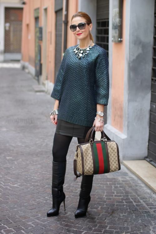 Fashion blogger Vale from fashionandcookies in Le Silla knee-high bootsSource: fashionandc