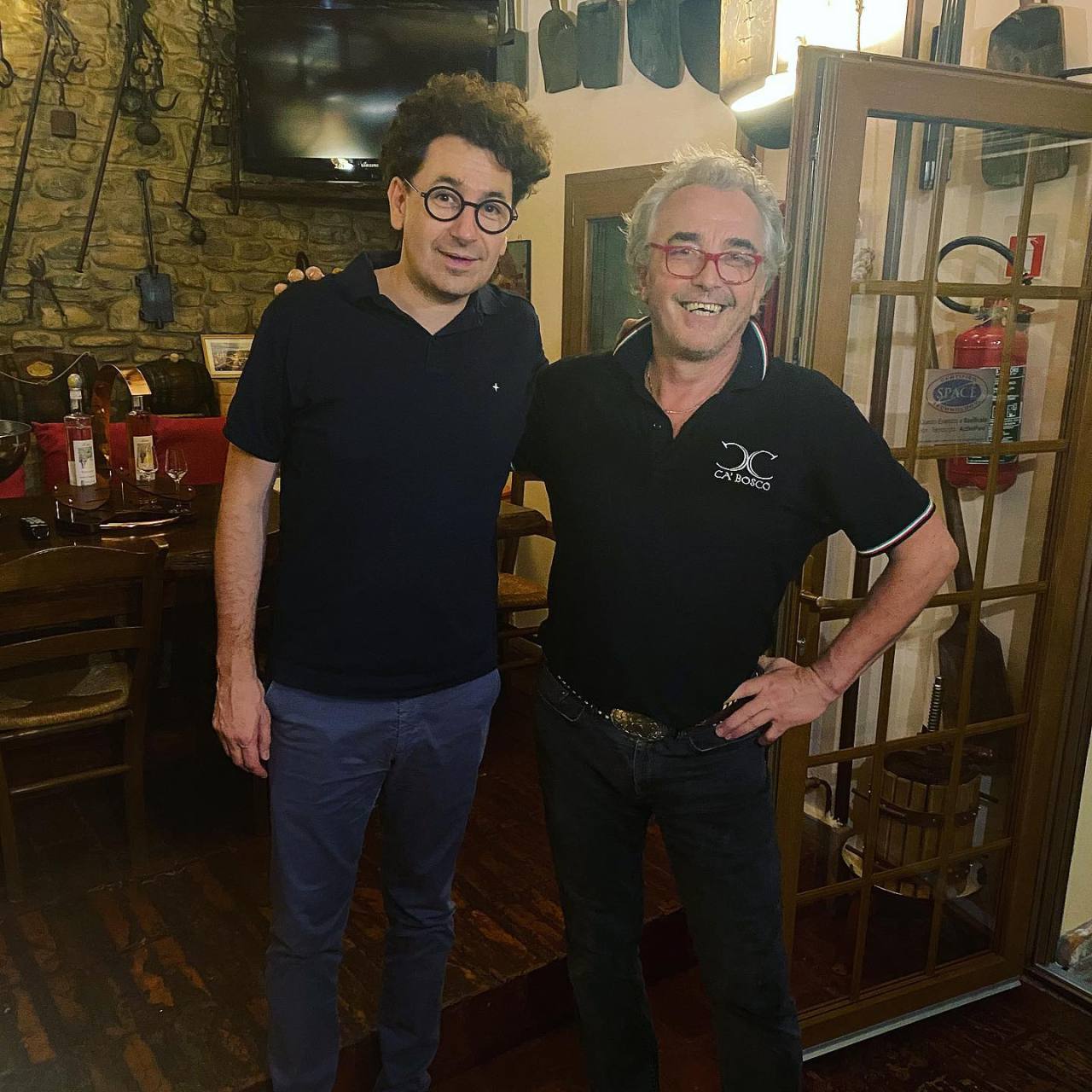 /x/ #mattia binotto#2020 #there is no video posted  #but sounds like matty had good time  #plenty of ferrari people visited the restaurant  #judging by other photos #seb included#big hair#old glasses #they were cute  #I like the new ones better though #casual mattia #matt and banter  #le risate he wrote  #matt was cracking jokes  #fun person to hang out with  #I dont want to be disrespectful  #but those trousers look  #like theyre very soft to the touch