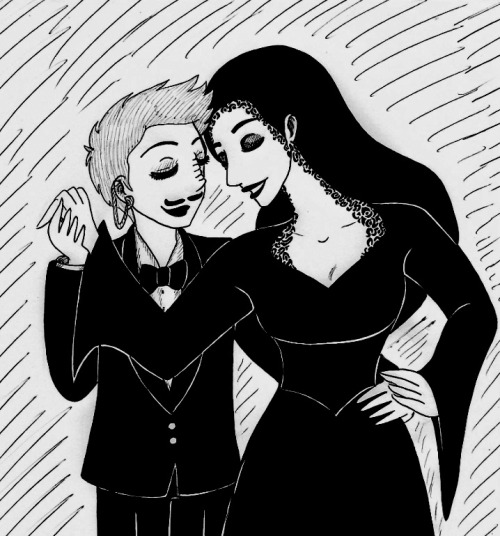 Kira and Dax’s couples costume as Gomez and Morticia :)