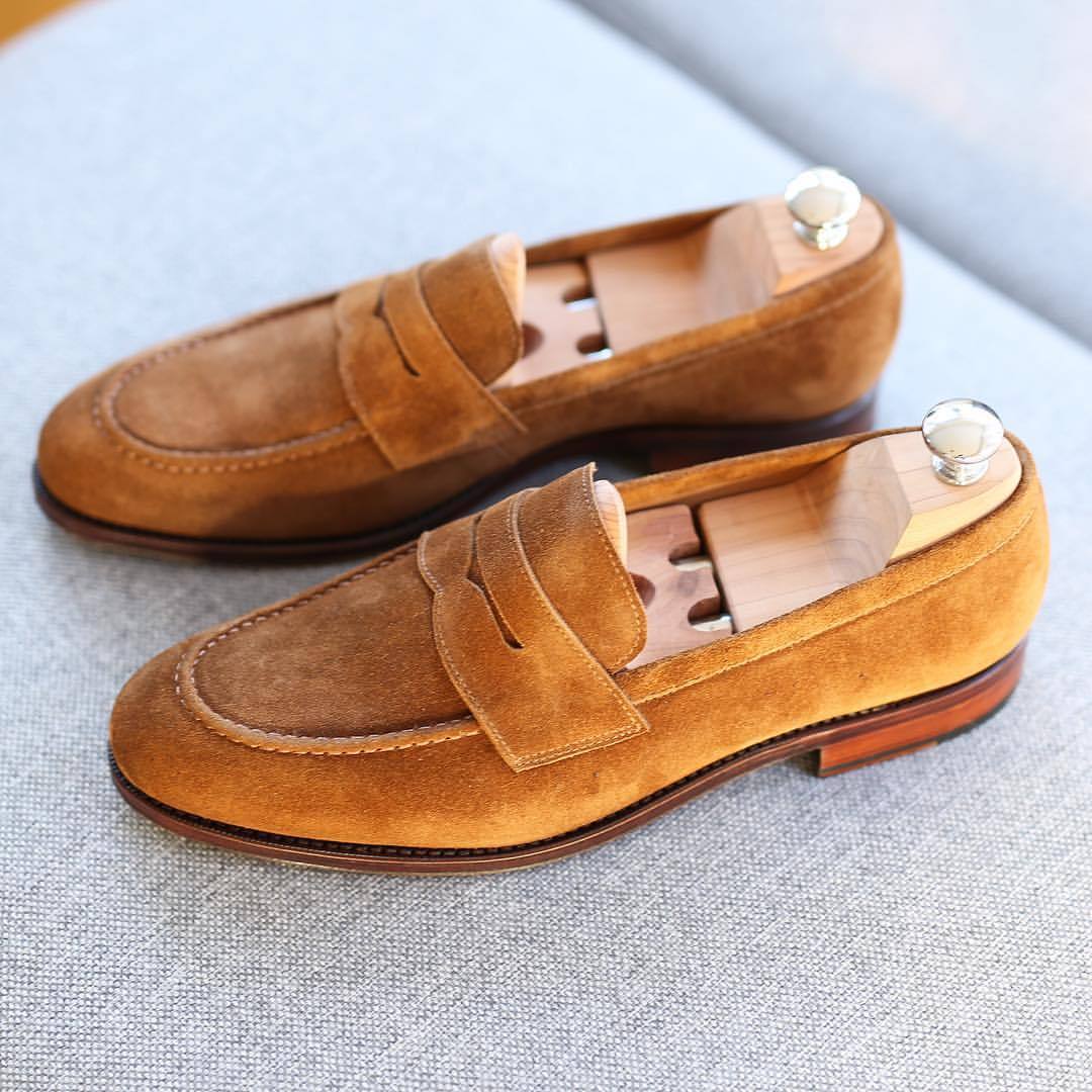 Skolyx.se | Our new penny loafer in light brown suede, the...