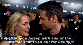 davidduchovny:david duchovny and gillian anderson + the x-files revival press