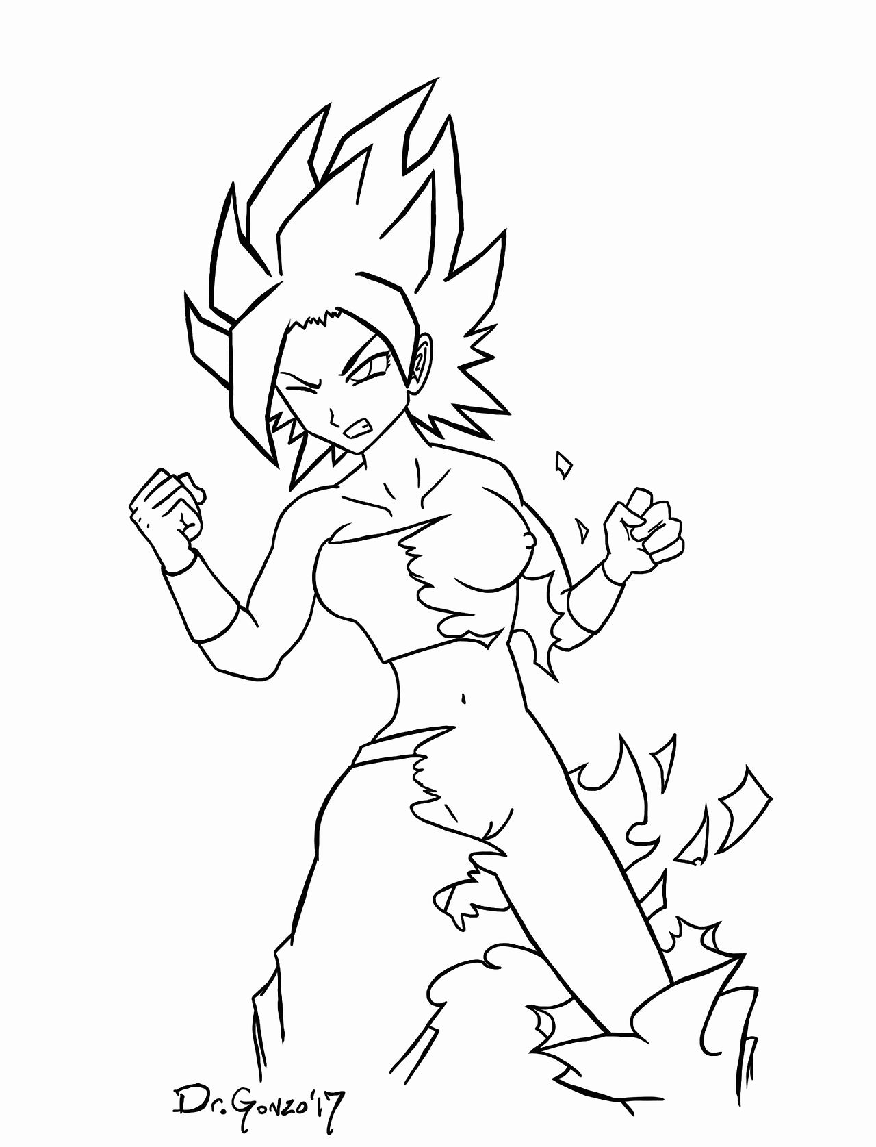 Learning to dodge. (Line Work)