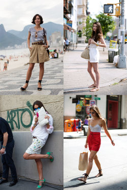 On the street. Walking shorts | TheSartorialist.com