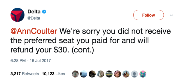 bob-belcher: thechanelmuse: She went on a rant for two days. Delta got her ass together