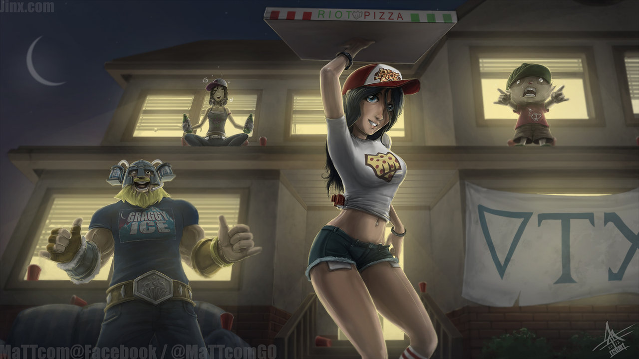 gitk7sinsofwonka:  Pizza Girl Sivir by *MaTTcomGO