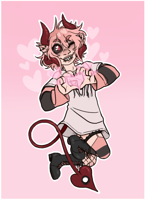 commission for @trashiiking!! i hope you like it!!i feel a bond w this guy he is my pink haired brot