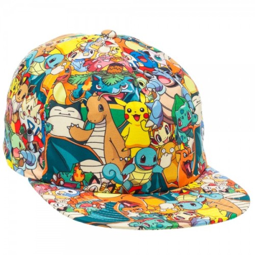 the-absolute-funniest-posts:  Wicked Clothes presents: the Pokemon All Over Print Snapback!This officially licensed Pokemon snapback features all of your favorite classic Pokemon. Gotta catch ‘em all? With this snapback, you can travel with Pikachu,